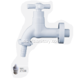 Faucet de plástico ABS para la lavadora de acabado blanco